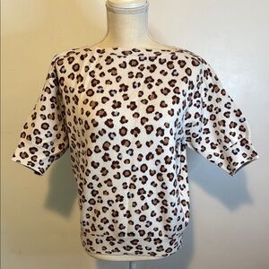 Ann Taylor Cream Puff Sleeve Boxy Blouse